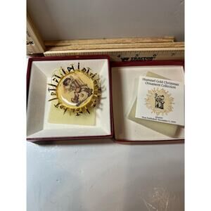 Hummel Gold Christmas Ornament “Quartet” Collectible Vintage Holiday Decor